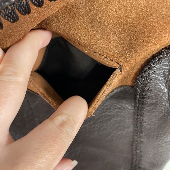 The Sak Shoulder Bag Womens Boho Southwestern Purse Woven Suede Leather Festival - Picture 8 of 14